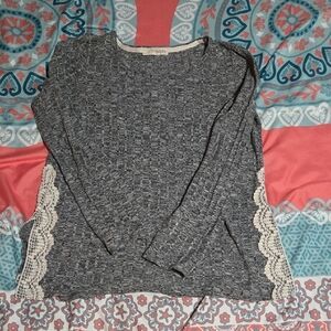 3/$10 Rewind Gray Knit Sweater
